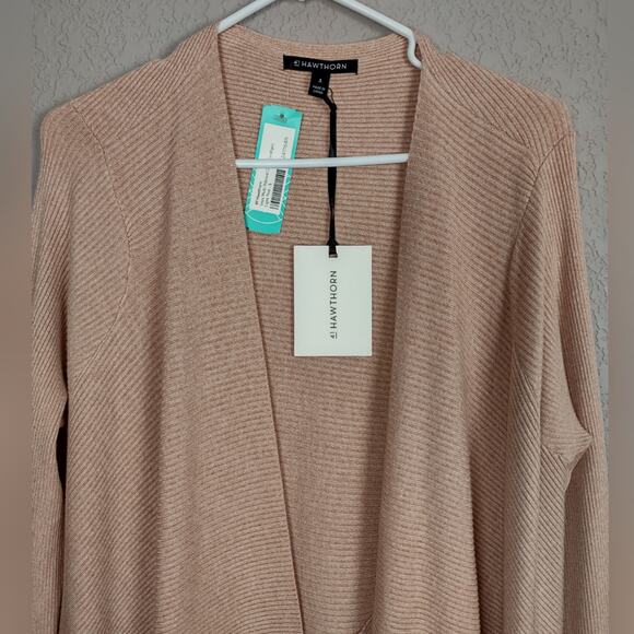 41 HAWTHORN Saya Multi Ribbed Open Cardigan Size Small - Picture 15 of 16